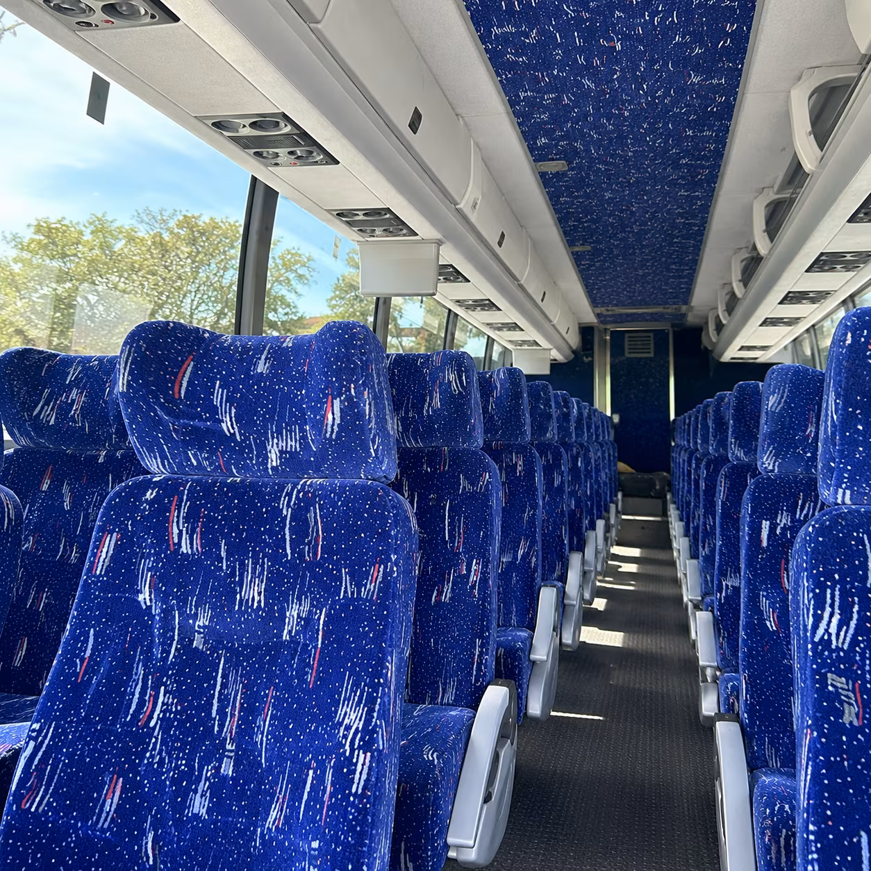 ann arbor charter bus services interior