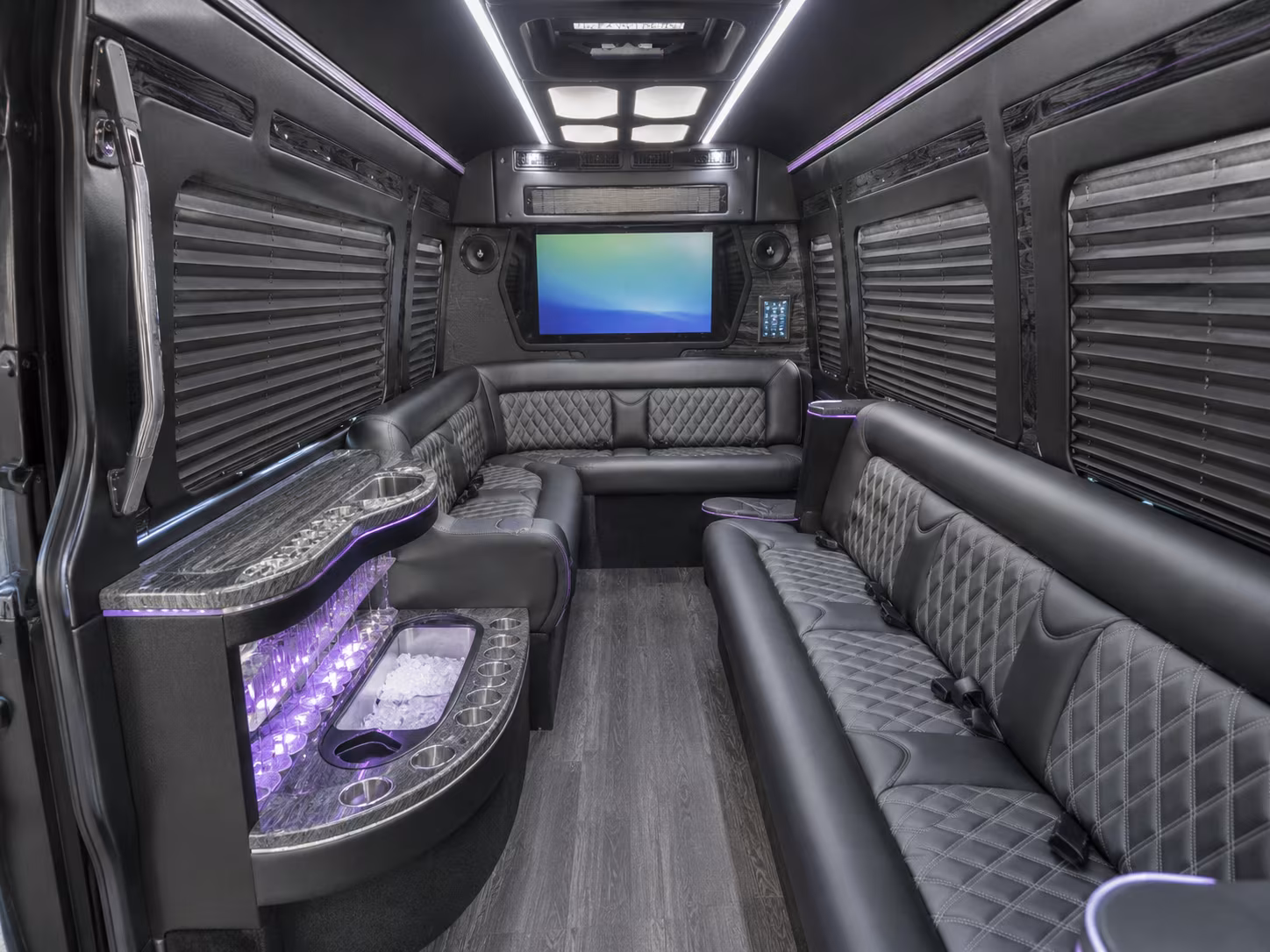 ann arbor party bus interior